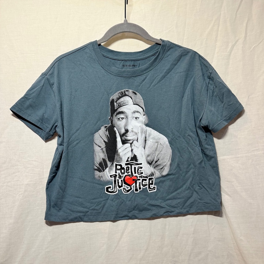 Poetic Justice Vintage Style Crop Tee Small Cropped Tupac EUC